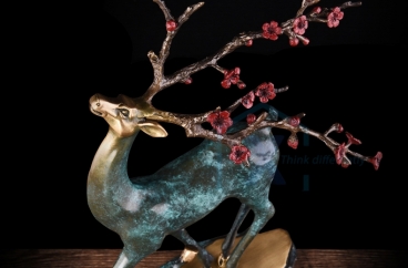 Decor bằng đồng X HOME Hà Nội Hồ Chí Minh Hươu Đồng