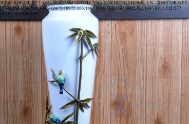 Decor bằng đồng X HOME Hà Nội Hồ Chí Minh Lọ hoa đồng trang trí BR-6327