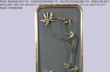 Decor bằng đồng X HOME Hà Nội Hồ Chí Minh Khung tranh đồng BFR-6638
