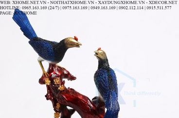 Decor bằng đồng X HOME Hà Nội Hồ Chí Minh Đôi chim đồng