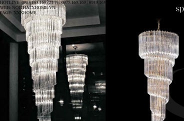 Đèn chùm Novaresi - 8940/200 SQ/ Gold X HOME Hà Nội