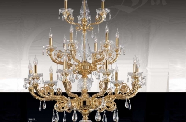 Đèn chùm Salvilamp - 4282/18 - Gold Shine X HOME Hà Nội