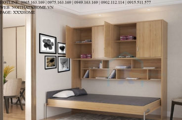 GIƯỜNG GẤP THÔNG MINH X HOME ĐƠN KẾT HỢP GIÁ SÁCH GD6811