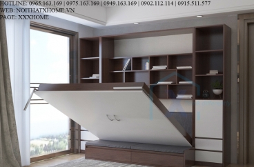 GIƯỜNG GẤP THÔNG MINH X HOME KẾT HỢP ĐÔN NGỒI BỌC NỈ GD6815