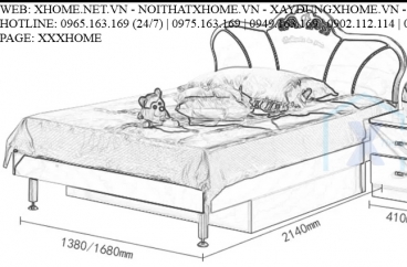 GIƯỜNG NGỦ CHO BÉ X HOME SÀI GÒN HỒ CHÍ MINH HÀ NỘI XHOME3504