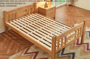 GIƯỜNG NGỦ GỖ TỰ NHIÊN X HOME Hà Nội XHOME1105