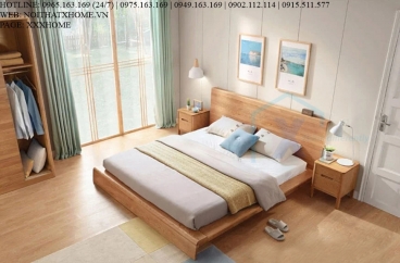 GIƯỜNG NGỦ GỖ TỰ NHIÊN X HOME Hà Nội XHOME1123