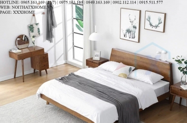GIƯỜNG NGỦ GỖ TỰ NHIÊN X HOME Hà Nội XHOME1146