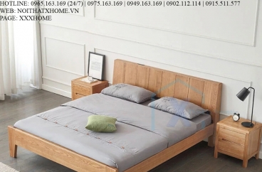 GIƯỜNG NGỦ GỖ TỰ NHIÊN X HOME Hà Nội XHOME2201