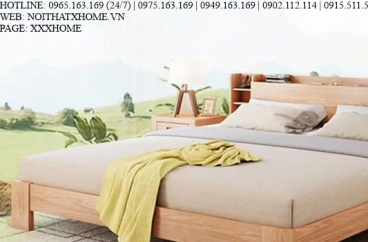 GIƯỜNG NGỦ GỖ TỰ NHIÊN X HOME Hà Nội XHOME2208