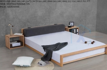 GIƯỜNG NGỦ GỖ TỰ NHIÊN X HOME Hà Nội XHOME2231