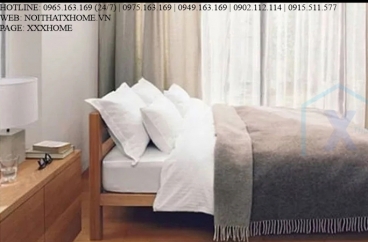 GIƯỜNG NGỦ GỖ TỰ NHIÊN X HOME Hà Nội XHOME2233
