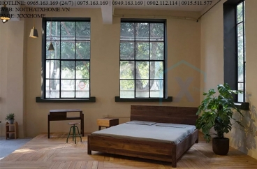 GIƯỜNG NGỦ GỖ TỰ NHIÊN X HOME Hà Nội XHOME2237
