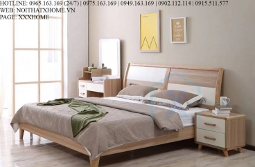 GIƯỜNG NGỦ GỖ TỰ NHIÊN X HOME Hà Nội XHOME2243
