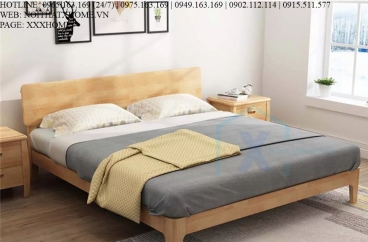 GIƯỜNG NGỦ GỖ TỰ NHIÊN X HOME Hà Nội XHOME2245