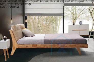 GIƯỜNG NGỦ GỖ TỰ NHIÊN X HOME Hà Nội XHOME3321