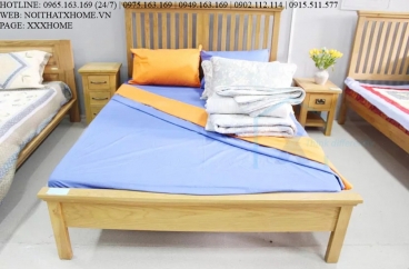 GIƯỜNG NGỦ GỖ TỰ NHIÊN X HOME Hà Nội XHOME3323