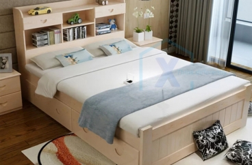 GIƯỜNG NGỦ GỖ TỰ NHIÊN X HOME Hà Nội XHOME3326