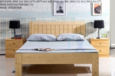 GIƯỜNG NGỦ GỖ TỰ NHIÊN X HOME Hà Nội XHOME3331
