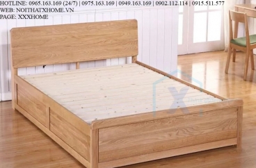 GIƯỜNG NGỦ GỖ TỰ NHIÊN X HOME Hà Nội XHOME4404