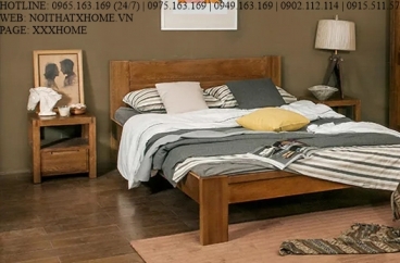 GIƯỜNG NGỦ GỖ TỰ NHIÊN X HOME Hà Nội XHOME4422