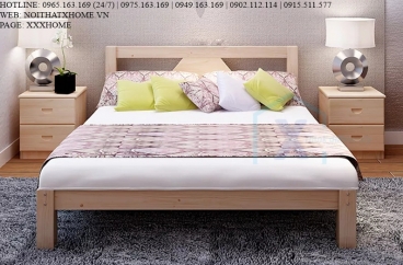 GIƯỜNG NGỦ GỖ TỰ NHIÊN X HOME Hà Nội XHOME4425