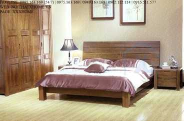 GIƯỜNG NGỦ GỖ TỰ NHIÊN X HOME Hà Nội XHOME4426