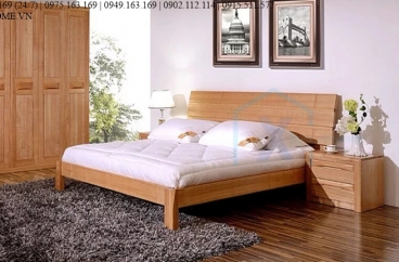 GIƯỜNG NGỦ GỖ TỰ NHIÊN X HOME Hà Nội XHOME4427