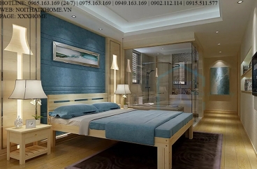 GIƯỜNG NGỦ GỖ TỰ NHIÊN X HOME Hà Nội XHOME4440