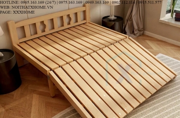 GIƯỜNG NGỦ GỖ TỰ NHIÊN X HOME Hà Nội XHOME4441
