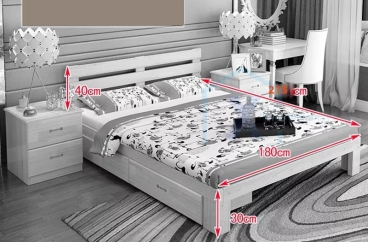 GIƯỜNG NGỦ GỖ TỰ NHIÊN X HOME Hà Nội XHOME4448