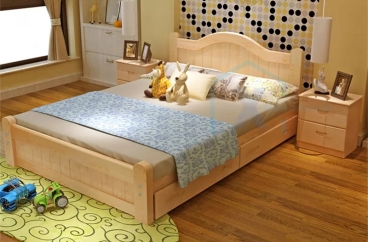 GIƯỜNG NGỦ GỖ TỰ NHIÊN X HOME Hà Nội XHOME5502