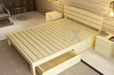 GIƯỜNG NGỦ GỖ TỰ NHIÊN X HOME Hà Nội XHOME5503