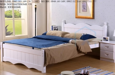 GIƯỜNG NGỦ GỖ TỰ NHIÊN X HOME Hà Nội XHOME5504