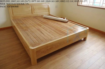 GIƯỜNG NGỦ GỖ TỰ NHIÊN X HOME Hà Nội XHOME5507