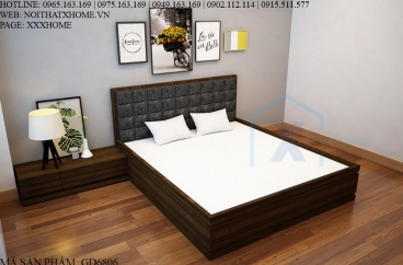 GIƯỜNG NGỦ X HOME GỖ SANG TRỌNG HIỆN ĐẠI GD6806