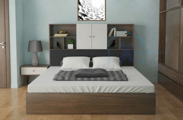GIƯỜNG NGỦ X HOME KẾT HỢP KỆ GIÁ SÁCH TIỆN LỢI GD6802 1