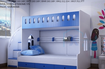 GIƯỜNG TẦNG X HOME 2 TẦNG ĐA NĂNG CHO BÉ GT6802