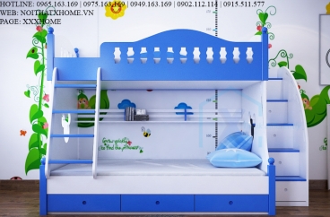 GIƯỜNG TẦNG X HOME 2 TẦNG CHO PHÒNG CỦA BÉ YÊU GT6803