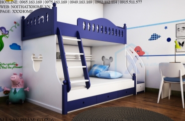 GIƯỜNG TẦNG X HOME GỖ CÔNG NGHIỆP SẮC NÉT TINH TẾ GT6816