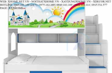GIƯỜNG TẦNG CHO BÉ X HOME SÀI GÒN HỒ CHÍ MINH HÀ NỘI XHOME3504