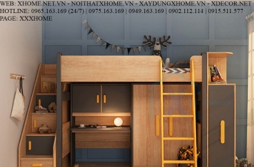 GIƯỜNG TẦNG TRẺ EM X HOME SÀI GÒN HỒ CHÍ MINH HÀ NỘI XHOME3308