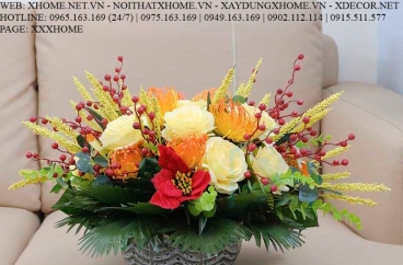 HOA LỤA NGHỆ THUẬT X HOME SÀI GÒN HỒ CHÍ MINH HÀ NỘI XHOME3705
