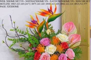 HOA LỤA NGHỆ THUẬT X HOME SÀI GÒN HỒ CHÍ MINH HÀ NỘI XHOME3707