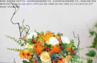 HOA LỤA NGHỆ THUẬT X HOME SÀI GÒN HỒ CHÍ MINH HÀ NỘI XHOME3717