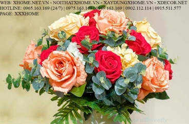HOA LỤA NGHỆ THUẬT X HOME SÀI GÒN HỒ CHÍ MINH HÀ NỘI XHOME3724