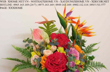 HOA LỤA NGHỆ THUẬT X HOME SÀI GÒN HỒ CHÍ MINH HÀ NỘI XHOME3725