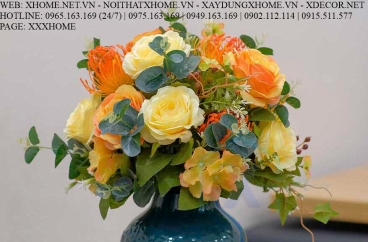 HOA LỤA NGHỆ THUẬT X HOME SÀI GÒN HỒ CHÍ MINH HÀ NỘI XHOME3756