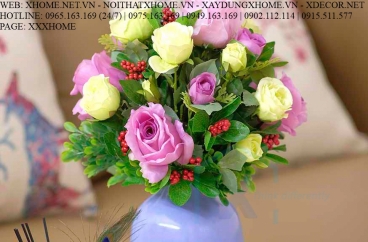 HOA LỤA NGHỆ THUẬT X HOME SÀI GÒN HỒ CHÍ MINH HÀ NỘI XHOME3758