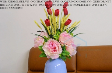 HOA LỤA NGHỆ THUẬT X HOME SÀI GÒN HỒ CHÍ MINH HÀ NỘI XHOME3760